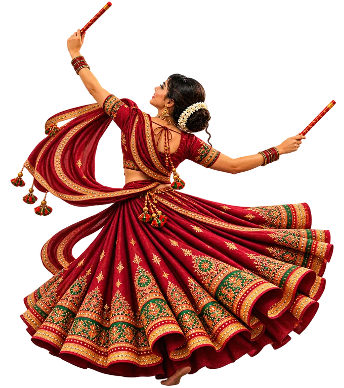 ONGC Navratri Garba Dancer Girl